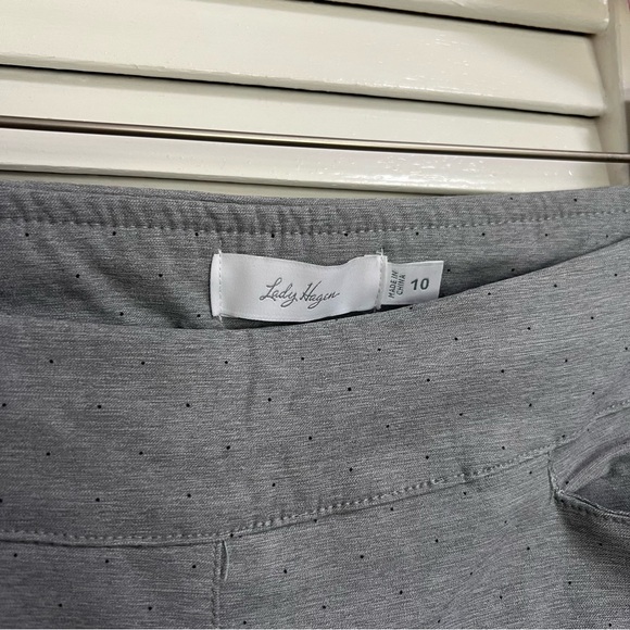 Lady Hagen Golf Polo and Pants Bundle, Gray & Navy, Medium/10 - Picture 7 of 9